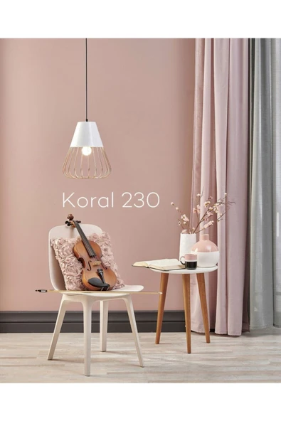 Fawori  Silikonlu Mat Silinebilir Iç Cephe Boyası 2.5lt Renk: Koral230+ Kendinboya Set