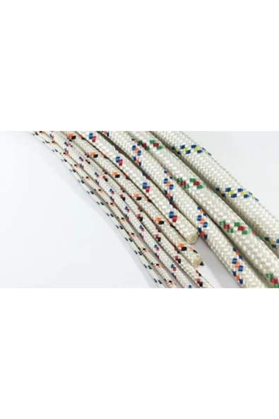 GÜVEN 50 Metre 8 Mm Iskota Halat Branda Tente Yük Bağlama Gerdirme Ipi Polyester - 2