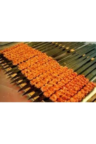 YM 12 Adet Adana Şiş Kebab Şiş 50 Cm Şiş Paslanmaz Şiş - 2