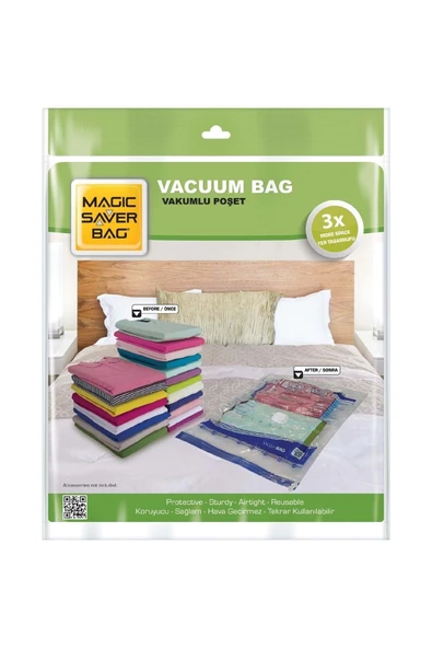 Magic Saver Bag  Saver Xjumbo Vakumlu Poşet Hurç (100x130)