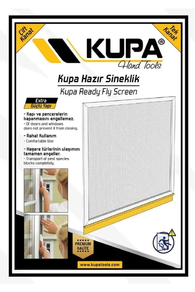 Kupatools  Kupa Hazır Sineklik Yapışkanlı (PENCERE) 75x125