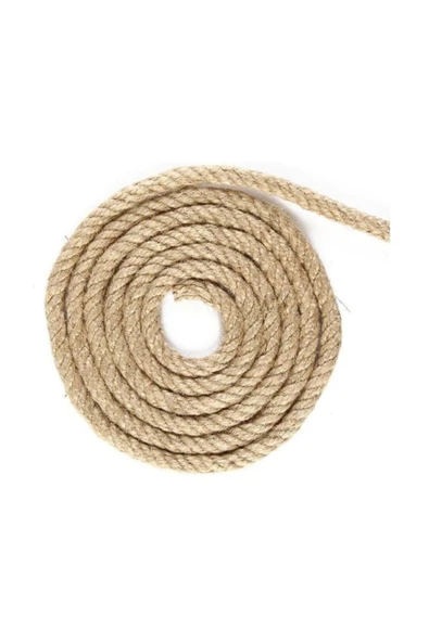 Tuğra 4 Mm Jüt İp - Hasır İp -Halat İp 125 Mt