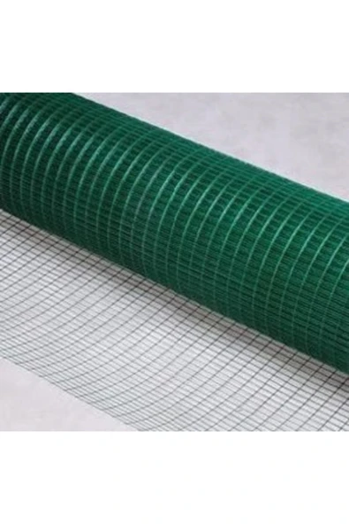 Yamanlar  Pvc Kaplı Puntalı Yeşil Tel 12x12 Gözaralıklı 150m Eninde-kafes Teli-kümes Teli-150x3metre