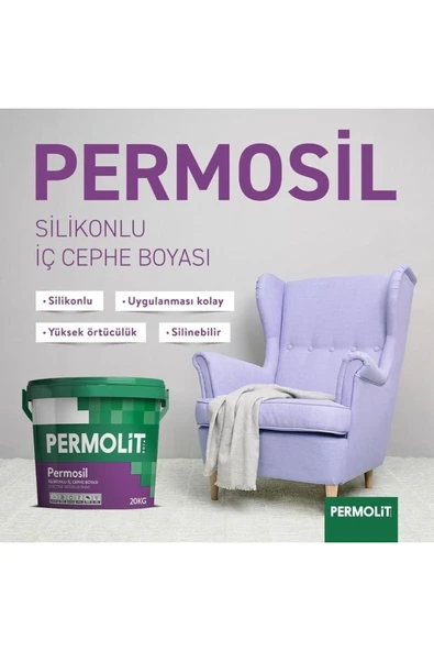 Permosil 20 Kg Silikonlu Iç CepHE BOYASI beyaz