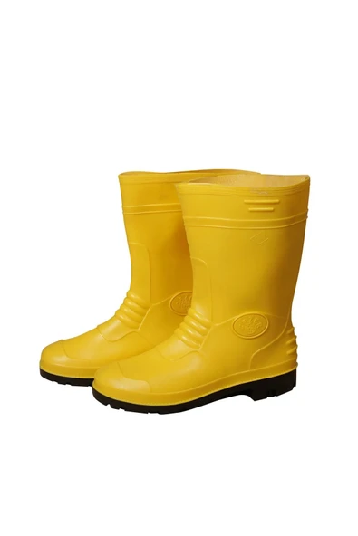 Sarı Yağmurluk Çizme Set, 2'li Yağmurluk Seti - 2