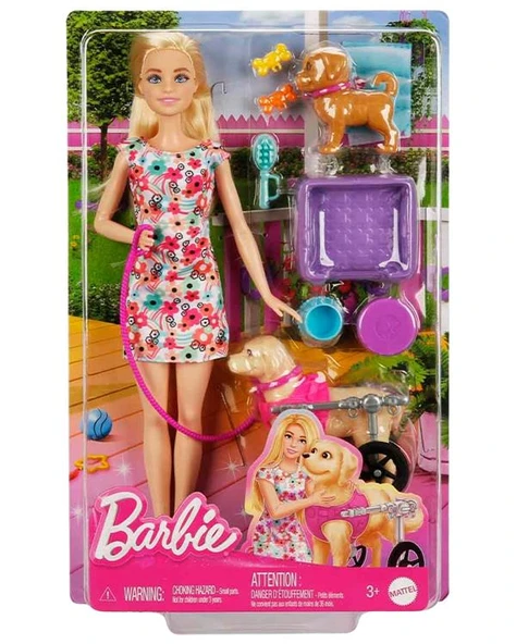 Barbie ve Engelli Köpeği Oyun Seti HTK37