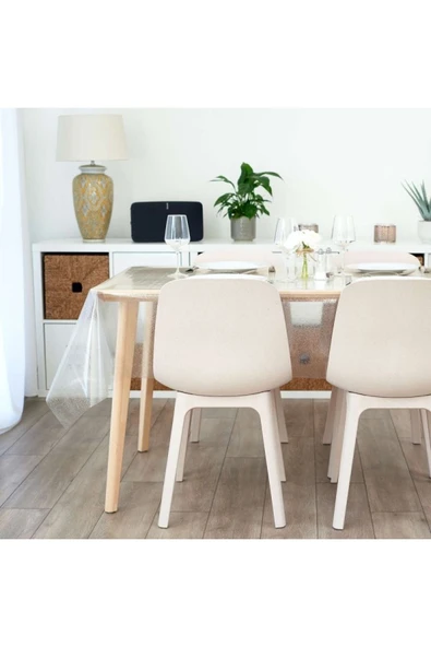 Masa Örtüsü Şeffaf Simli Silinebilir Masa Örtüsü Pvc - 2