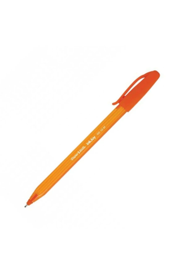 Paper Mate Inkjoy 100 Kapaklı Tükenmez Kalem Ulv Mürekkepli 1.0 Mm Medium Uç Turuncu (12 Li Paket)