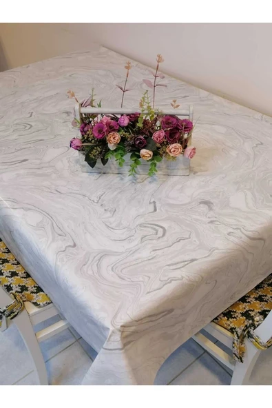 ELYAFLI PVC MUŞAMBA - DESENLİ SİLİNEBİLİR MASA ÖRTÜSÜ - 2