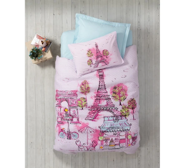 CB GIRLSBOYS  TEK KİŞİLİK COMPLETTE SET CORİSA PEMBE - 2