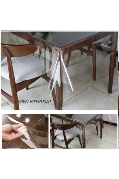 Şeffaf Pvc Masa Örtüsü Koruyucu ( Mefruşat Kalitesi) - 2