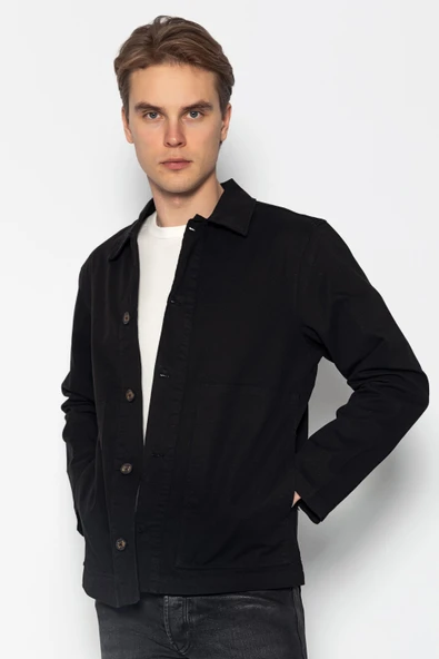 CEKMON Erkek Regular Fıt %100 Cotton İnce Likralı Gabardın Spor Gömlek Ceket - 4