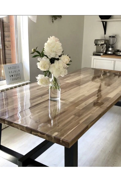 Şeffaf Kalın Masa Örtüsü 1.5mm Örtü Koruyucu - 2