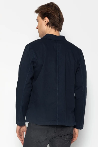 CEKMON Erkek Regular Fıt %100 Cotton İnce Likralı Gabardın Spor Gömlek Ceket - 10