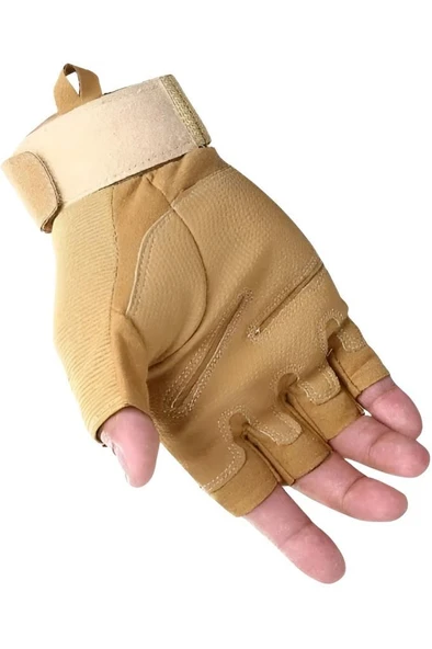 Single Sword Erkek&Kadın Outdoor Spor&Fitness Outdoor Kesik Parmak Eldiven - 4