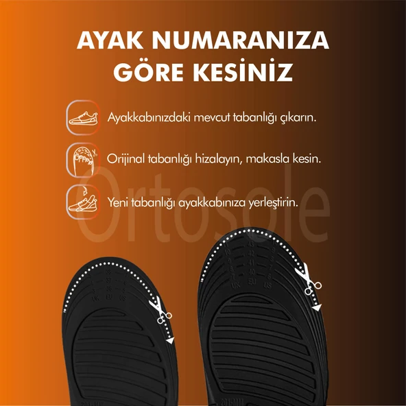 OS201 | Yumuşak Jel Destekli, Anti Yorgunluk, Konfor, İş Ayakkabıları ve Botlar için İç Tabanlık - 7