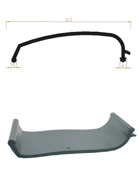 Contacall Dorse Kayar Çatı Lastiği Yağmur Lastiği 11,3 cm Genişlik 28 Metre Uzunluk Siyah - 3