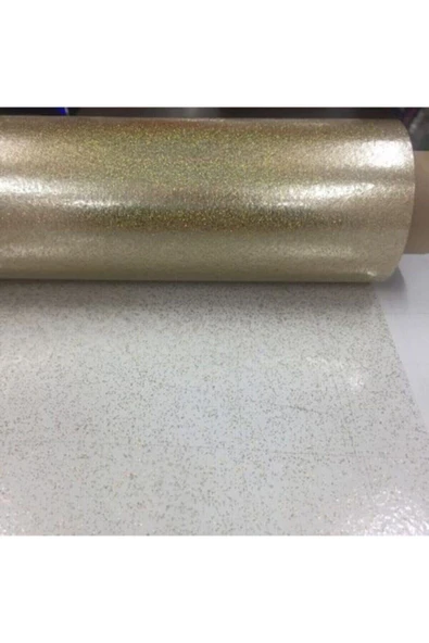 Altın Simli Şeffaf Masa Örtüsü - 2