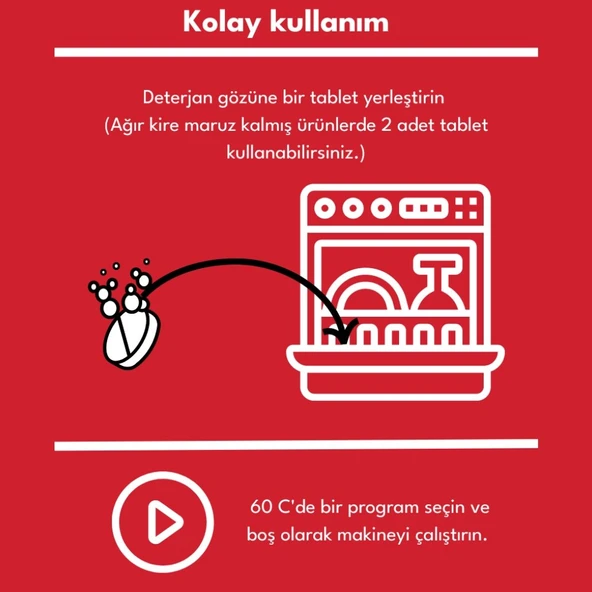 Vesplus Bulaşık Çamasir Makine Temizleyici | Vestel (5'li Paket) - 3