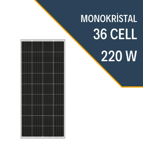 Lexron 220W Monokristal Güneş Paneli - Resim 2
