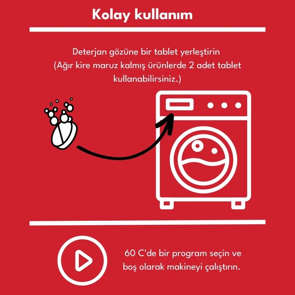 Vesplus Bulaşık Çamasir Makine Temizleyici | Vestel (5'li Paket) - 5