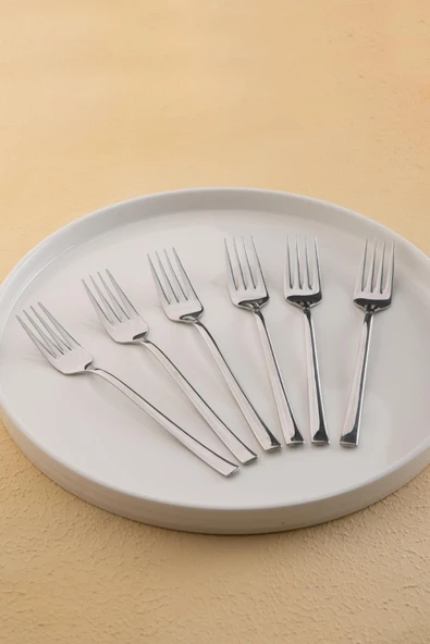 Acar Yt-05812 Karat Moon 6 Lı Tatlı Çatal Tk. - Resim 2