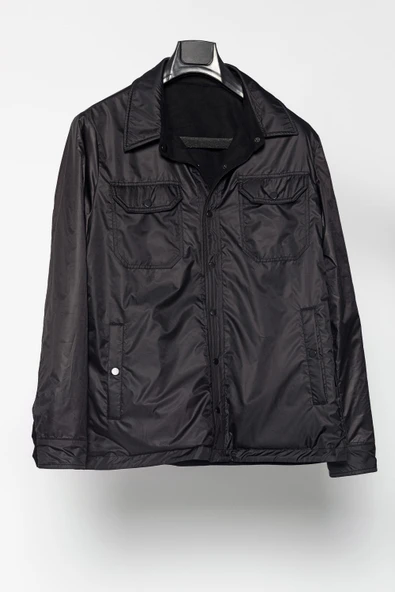 Erkek Süet Mont Çift Tarflı Giyilebilir Likralı Esneyebilir Polyester Mont - 9