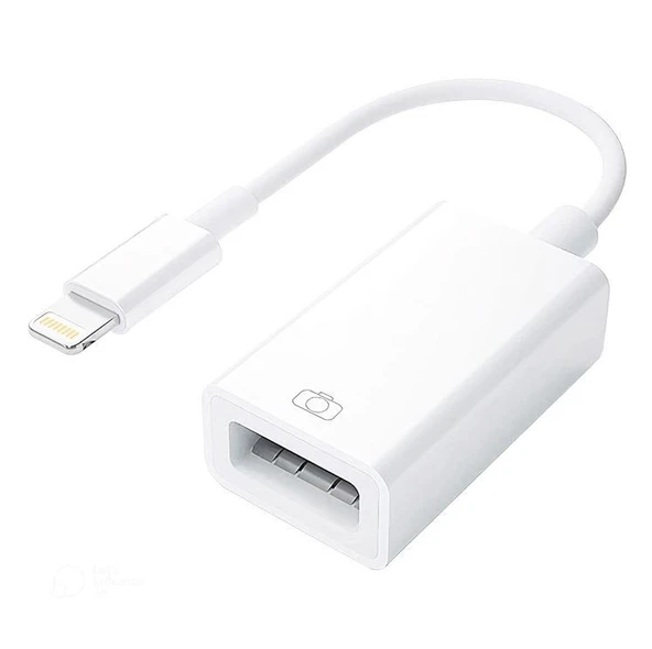 POWERMASTER IPAD IPHONE LIGHTNING OTG ADAPTÖR (FLASH BELLEK MOUSE KLAVYE BAĞLAMAK İÇİN)