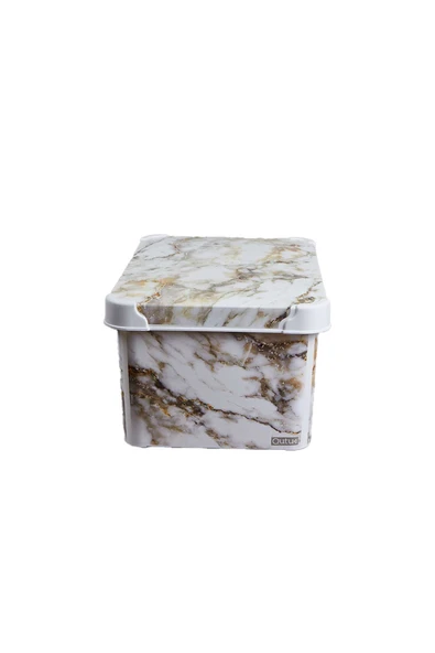 Style Box Marble Desenli 3 Parça Dekoratif Saklama Kutusu Seti - 4