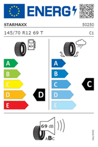 Starmaxx 145/70 R12 TL 69T TOLERO ST330 Yaz Lastiği (Üretim Tarihi:2025) - Resim 2