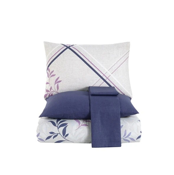 HOBBY RANFORCE ÇİFT KİŞİLİK NEVRESİM TAKIMI BELEN MAVİ - Resim 6