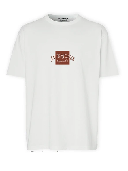 JACK JONES Baskılı Bisiklet Yaka Erkek Tişört 12277888 ürün görseli