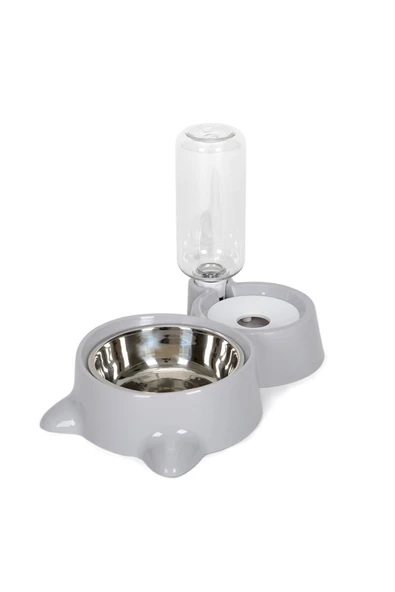 Kedi Köpek Mama Ve Su Kabı Kaseli Otomatik Su Sebili Büyük Boy Depolama - 2