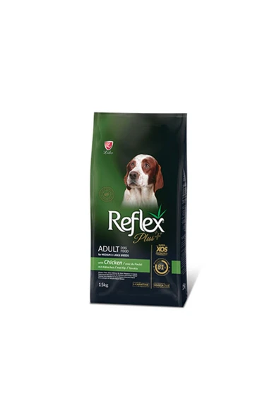 Reflex Plus Köpek Maması Orta Ve Büyük Irk Tavuklu 15 Kg