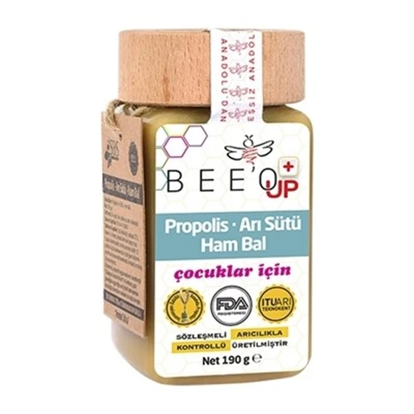 Bee'o Up Propolis + Arı Sütü + Ham Bal (Çocuk) 190 Gr