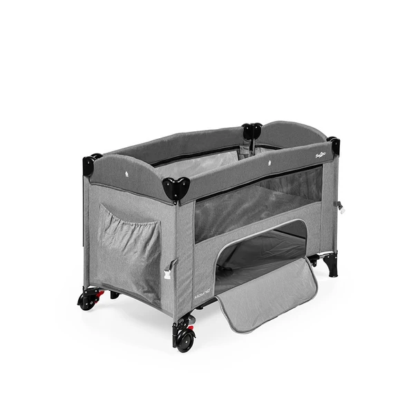 Baby2Go Hound Anne Yanı Oyun Parkı 60x120 cm Gri - 3