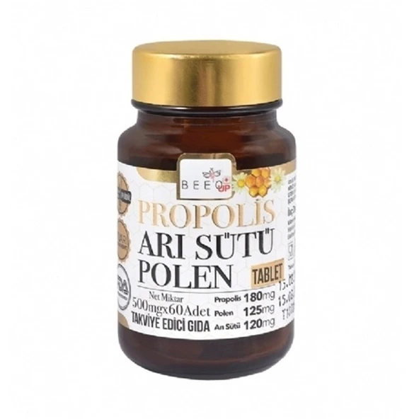 Bee'o Up Propolis Arı Sütü Polen Yetişkin 60 Tablet