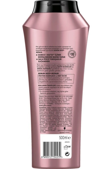 Gliss Şampuan Serum Deep Repair 500 ml