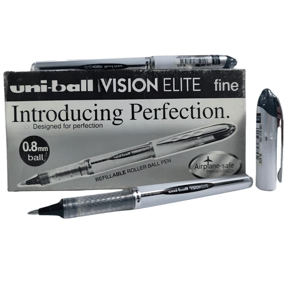 Uni-Ball Roller Kalem Vision Elite Bilye Uç 0.8 Mm Siyah | Ub-200 - Resim 5