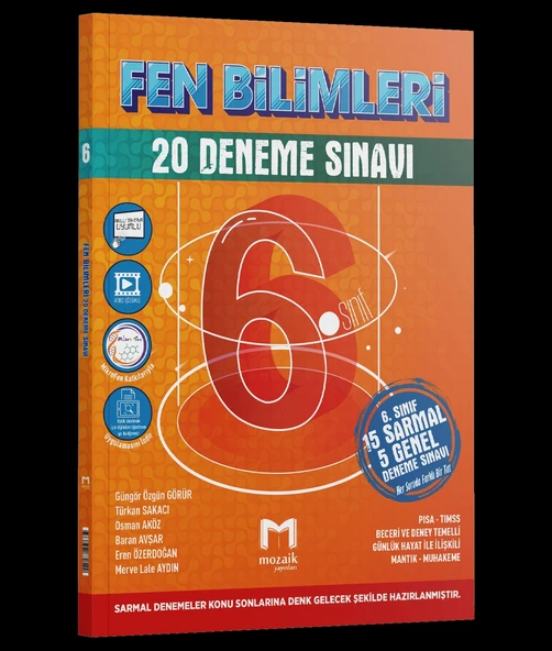 Mozaik Yayınları 6. Sınıf Fen Bilimleri 20 li Deneme