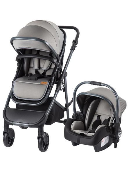 Baby Care BC 305 Zeta Travel Sistem Bebek Arabası Gri