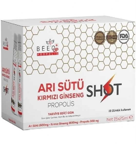 Bee'o Up Arı Sütü Kırmızı Ginseng Shot