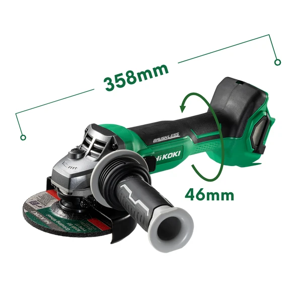 Hikoki G1813DA-5.0 18V/5.0Ah 125mm Kömürsüz Akülü Avuç Taşlama - 2