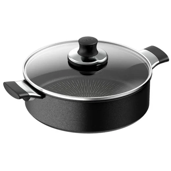 Tefal Titanyum 6X Excellence İndüksiyon Tabanlı Kısa Tencere 24cm 2100128810