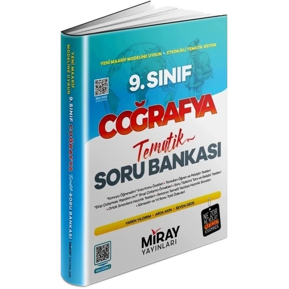 Miray 9. Sınıf Coğrafya Tematik Konu Özetli Soru Bankası