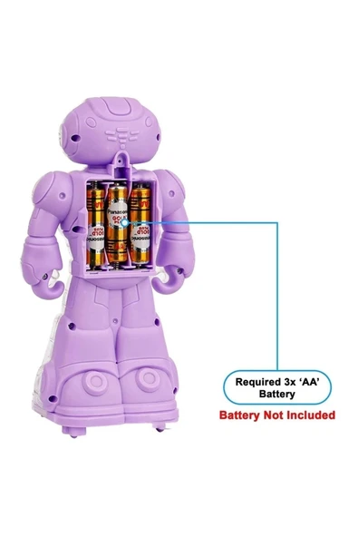 Angel Of Life Sesli ve Işıklı 360 Derece Dönen Oyuncak Robot - 4