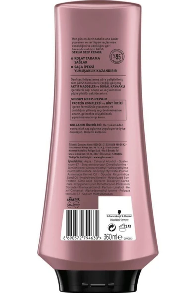 Gliss Serum Deep Repair Saç Kremi 360 ml - 3