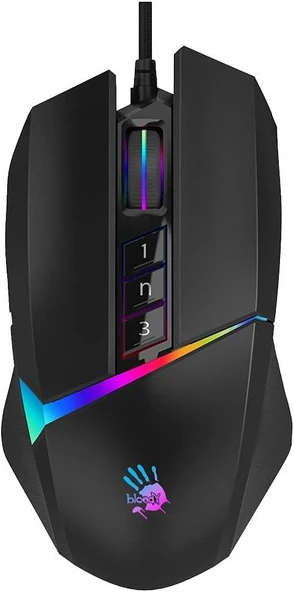 Bloody W60 Pro RGB Optik Kablolu Oyuncu Mouse - Teşhir ürün görseli