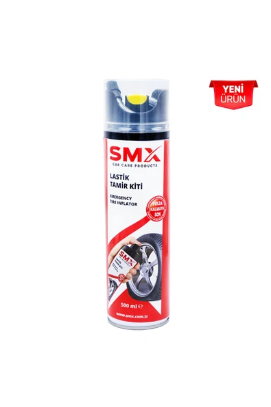 SMX Lastik Tamir Kiti (500ml) Lastik Onarım Spreyi, Oto İlk Yardım, Acil Lastik Şişirici ürün görseli 1