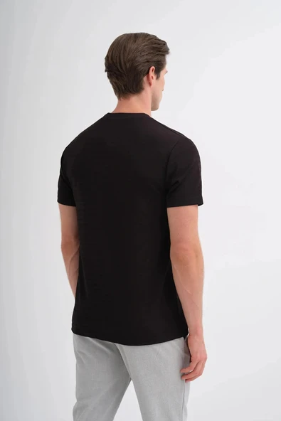 Cazador CAZ 4047 BIS YK T-SHIRT SİYAH - 3